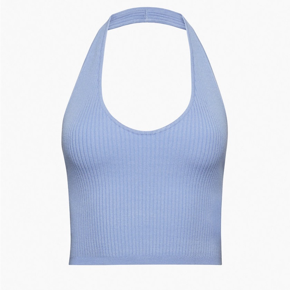 Aritzia Light Blue Halter Top NWT
